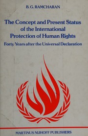 CONCEPT OF HUMAN RIGHTS — cover