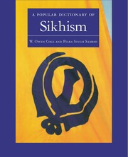 A Popular Dictionary Of Sikhism — cover