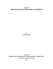 A Select Bibliography Of The Sikhs And Sikhism — cover