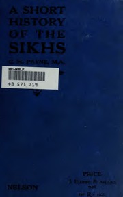 A Short History Of The Sikhs — cover