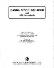 Banda Singh Bahadur And Sikh Sovereignty — cover