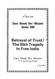 Betrayal Of Trust - The Sikh Tragedy In Free India — cover