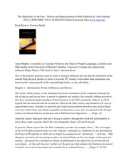 Book Review - The Materiality of the Past - History and Representation in Sikh Tradition — cover