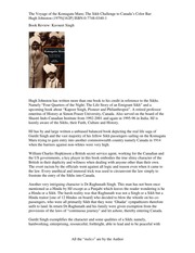 Book Review - The Voyage Of The Komagatu Maru; The Sikh Challenge To Canada's Color Bar — cover
