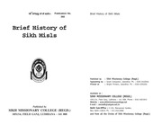 Brief History Of Sikh Misls — cover
