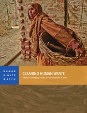 Cleaning Human Waste - "Manual Scavenging," Caste, and Discrimination in India — cover