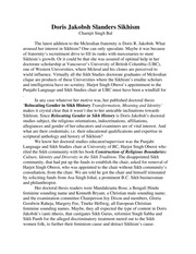 Doris Jakobsh Slanders Sikhism — cover