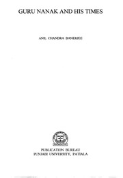 Guru Nanak And His Times — cover