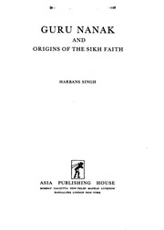 Guru Nanak And The Origins Of The Sikh Faith — cover