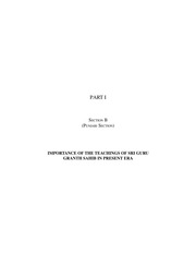 Importance Of The Teachings Of Sri Guru Granth Sahib In Present Era — cover