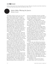 India's Sikhs Waiting for Justice — cover