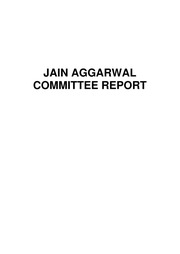 Jain Aggarwal Committee Report — cover
