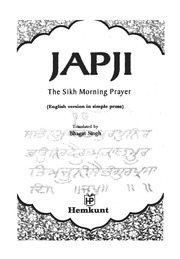 Japji The Sikh Morning Prayer — cover