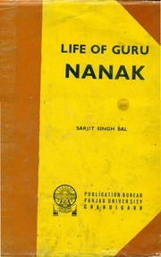 Life Of Guru Nanak — cover