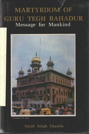 Martyrdom Of Guru Tegh Bahadur — cover