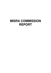 Misra Commission Report — cover