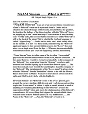 Naam Simran - What Is It? — cover