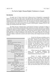No End in Sight - Human Rights Violations in Assam — cover