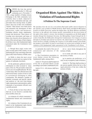 Organised Riots Against The Sikhs — cover