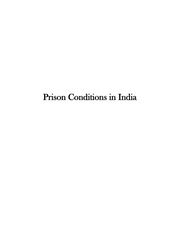 Prison Conditions In India — cover