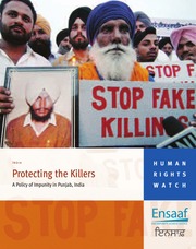 Protecting The Killers - A Policy of Impunity in Punjab, India — cover