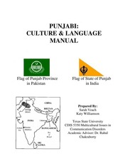 Punjabi - Culture And Language Manual — cover