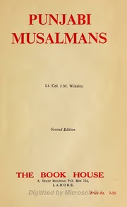 Punjabi Musalmans — cover