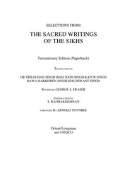 Selections From The Sacred Writings Of The Sikhs — cover