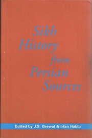 Sikh History From Persian Sources — cover