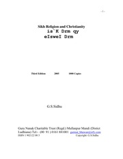 Sikh Religion And Christianity — cover