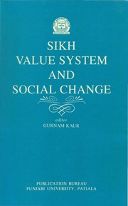 Sikh Value System And Social Change — cover
