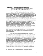 Sikhism A Unique Revealed Religion — cover