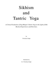 Sikhism And Tantric Yoga — cover