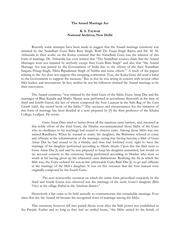 The Anand Marriage Act — cover