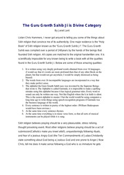 The Guru Granth Sahib Ji Is Divine Category — cover