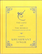 The Japji And The Rehras - The Morning Evening Prayers Of The Sikhs — cover
