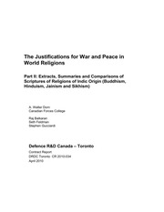 The Justifications For War And Peace In World Religions - Part II — cover