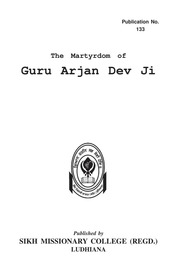 The Martyrdom Of Guru Arjan Dev Ji — cover