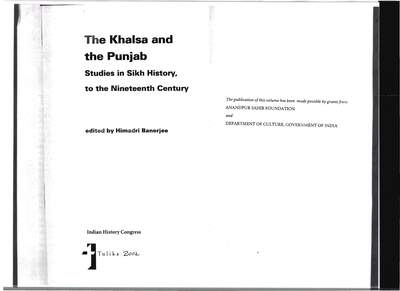 Three Letters Of Maharani Jind Kaur — cover