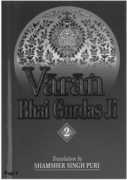 Varan Bhai Gurdas Ji - Volume II — cover
