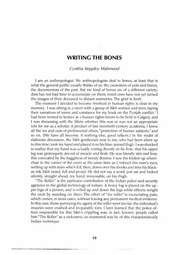 Writing The Bones — cover
