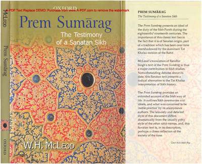 PremSumaragTestimonyOfSanatanSikh Prem-Sumarag-Testimony-of-Sanatan-Sikh — cover