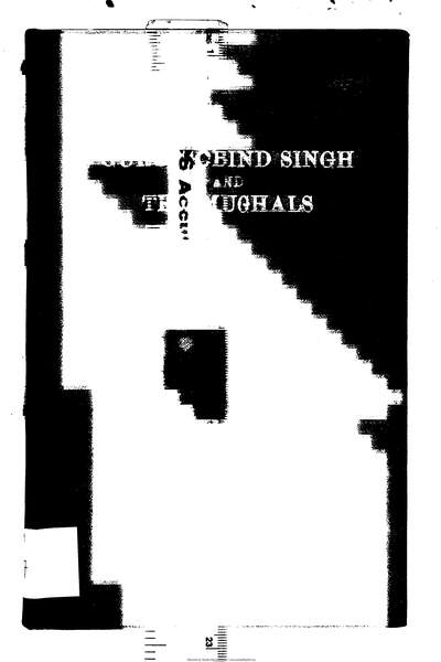 Guru Gobind Singh and The Moghuls — cover