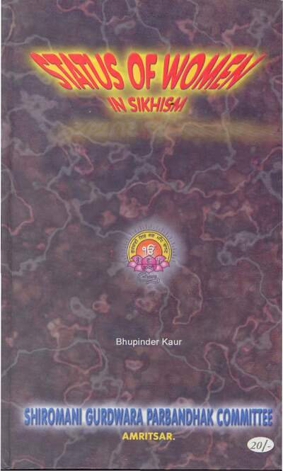 Status of Women in Sikhism — cover