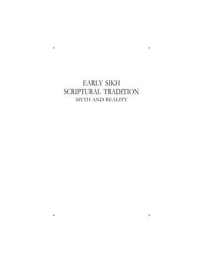 Khajana Dhillon Early Sikh Scripture — cover
