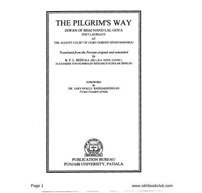 The Pilgrims Way — cover