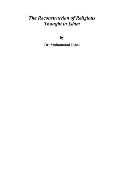 The_Reconstruction_of_Religious_thought_in Islam_by_ Allama _Iqbal — cover