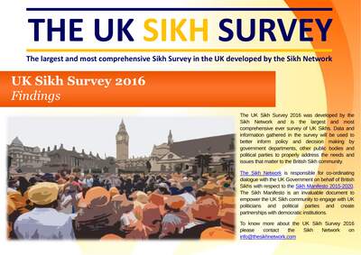 UK Sikh Survey 2016 — cover